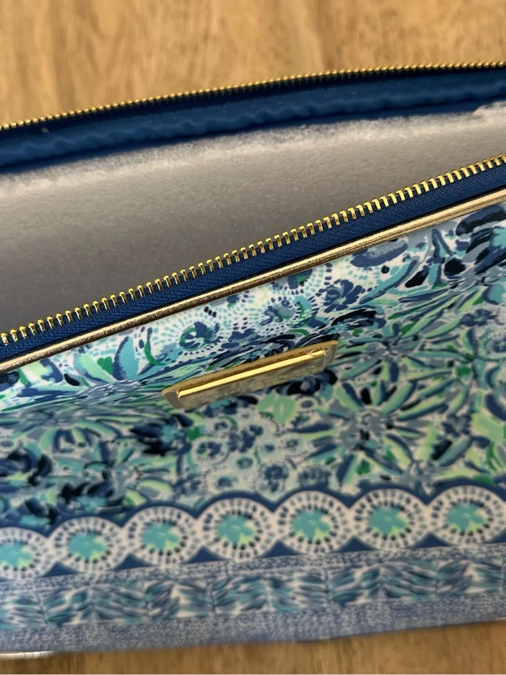 Lilly Pulitzer Blue & Mint Floral Tech Sleeve